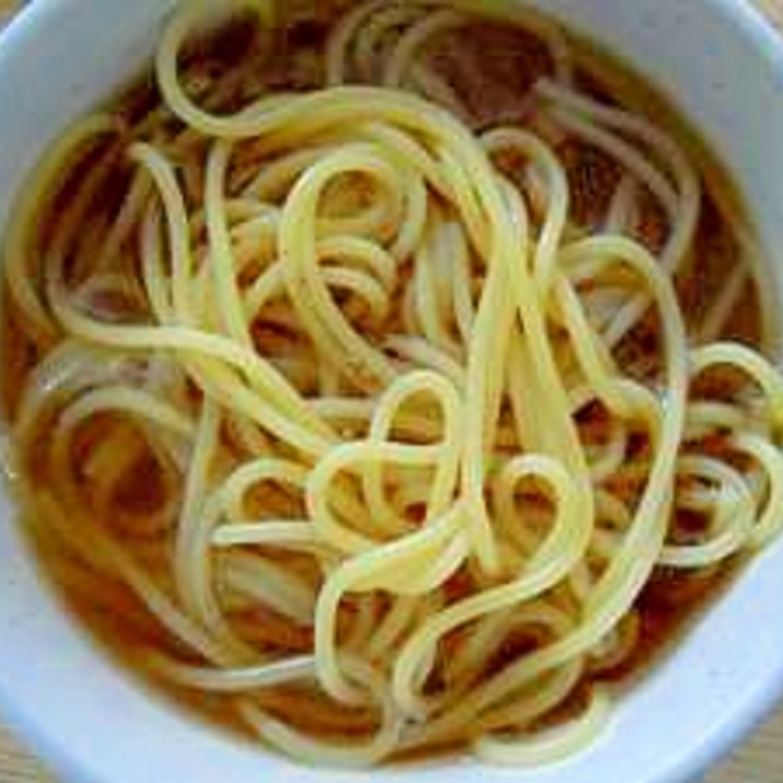 スパゲティで作る醤油ラーメン レシピ 作り方 By ごま1234 楽天レシピ スパゲティで作る醤油ラーメン レシピ 作り方 By ごま1234 楽天レシピ
